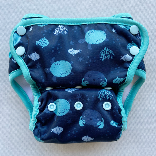 Cover Day Diaper for Very Heavy Wetters - Sea Life - Bumpadum